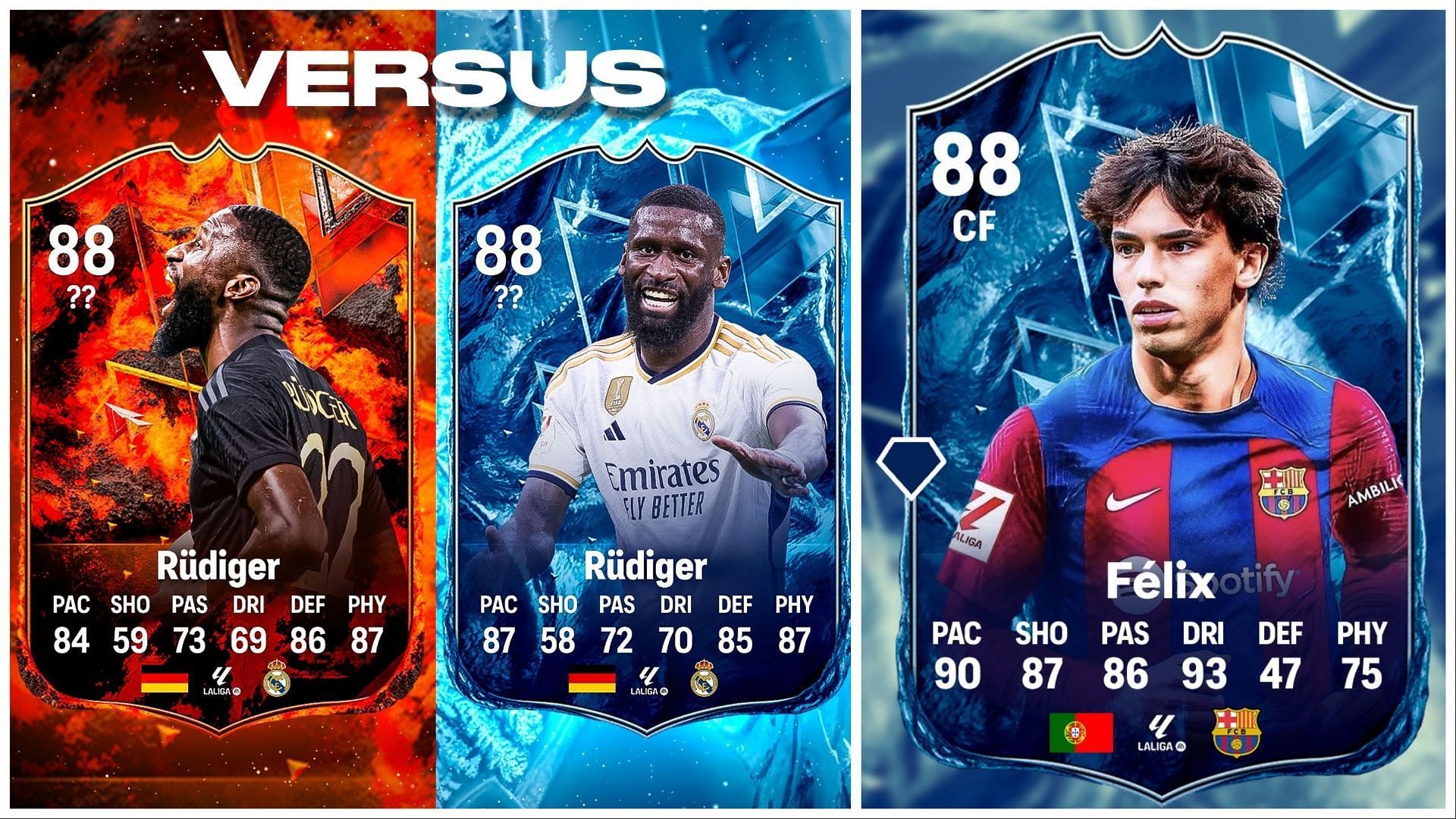 New Versus players have been leaked (Images via Twitter/FUT Sheriff and Twitter/FIFATradingRomania)