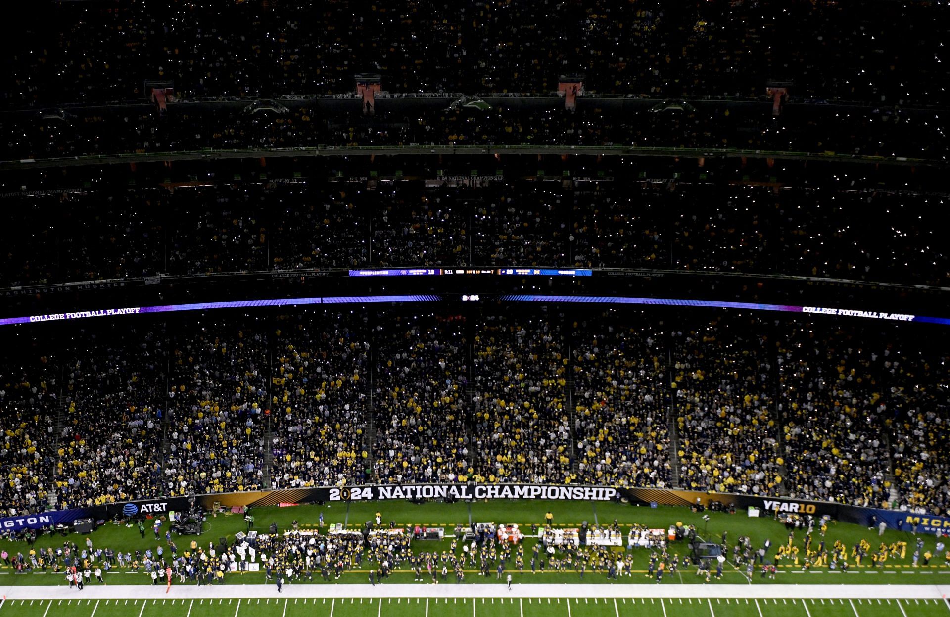 General view of the Michigan Wolverines