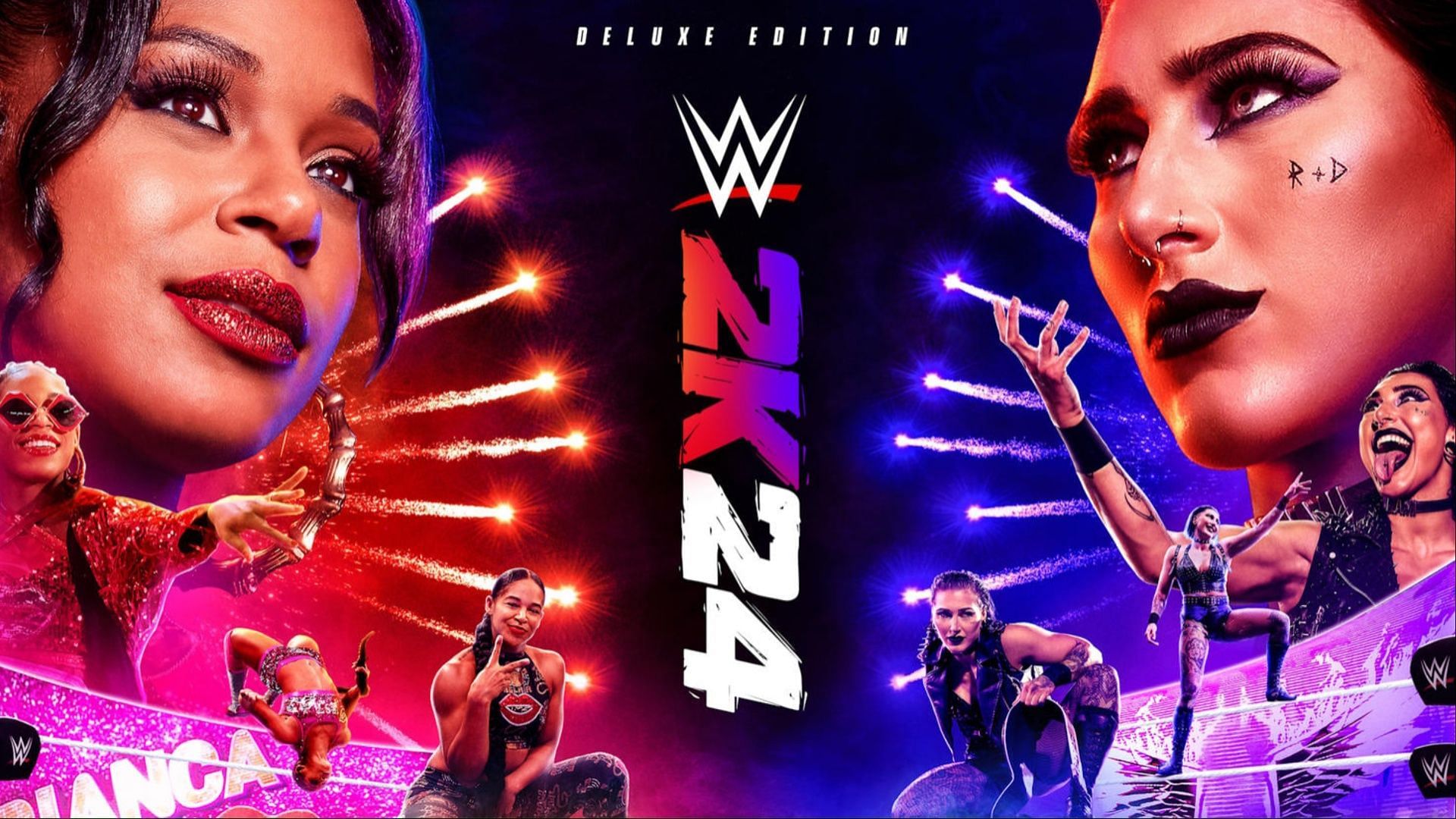 Bianca Belair and Rhea Ripley cover art (Image via WWE)