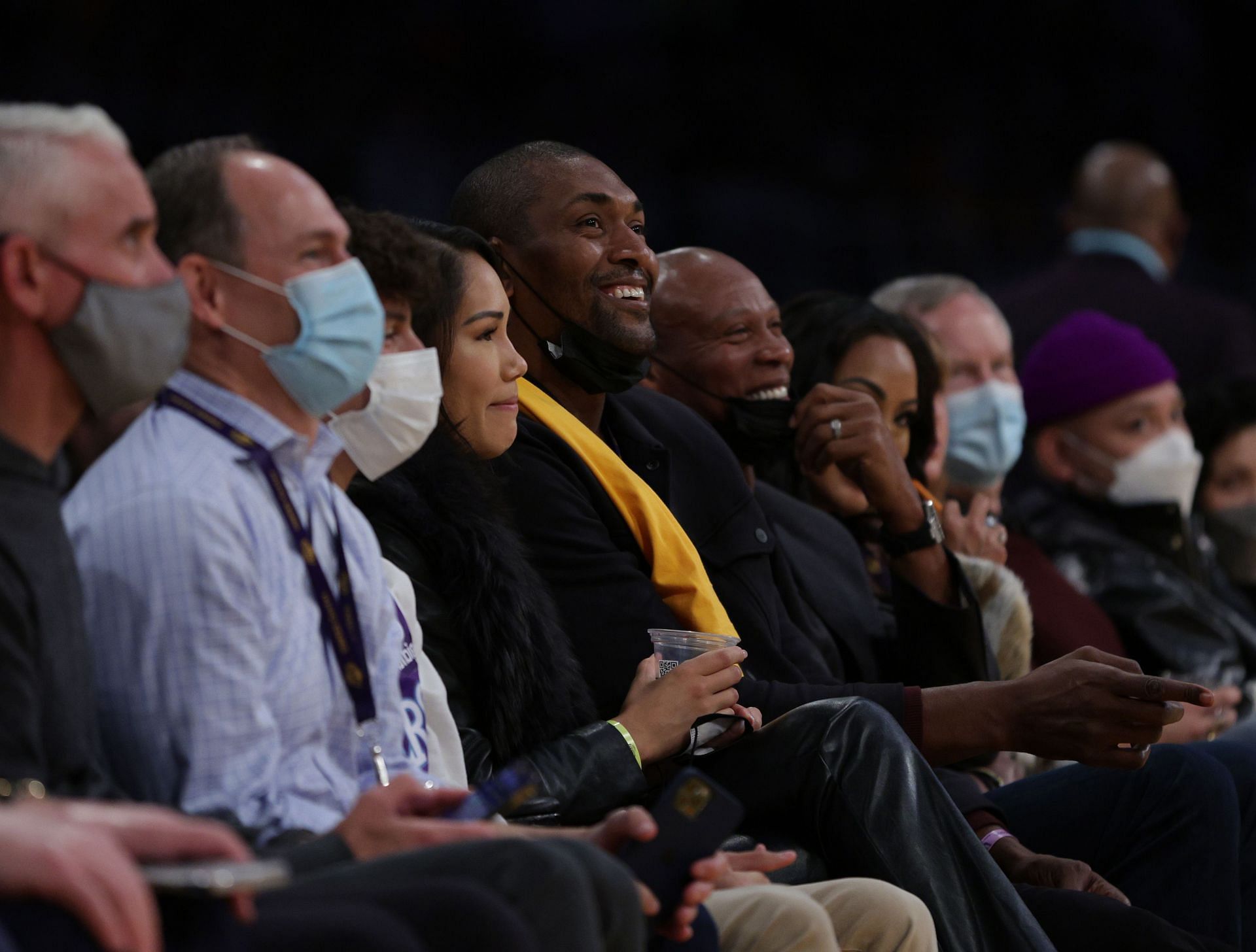 Metta hasn't been able to stay away from the basketball court for long