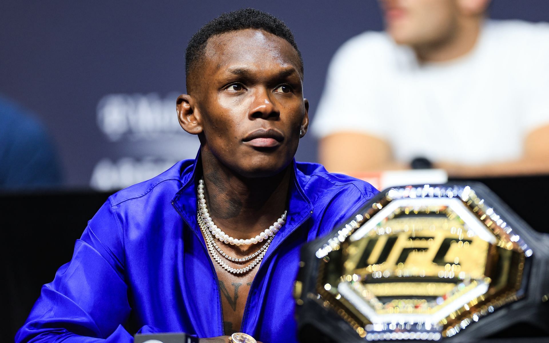 Israel Adesanya does pad work soon after dropping return hint [Image via Getty Images] 