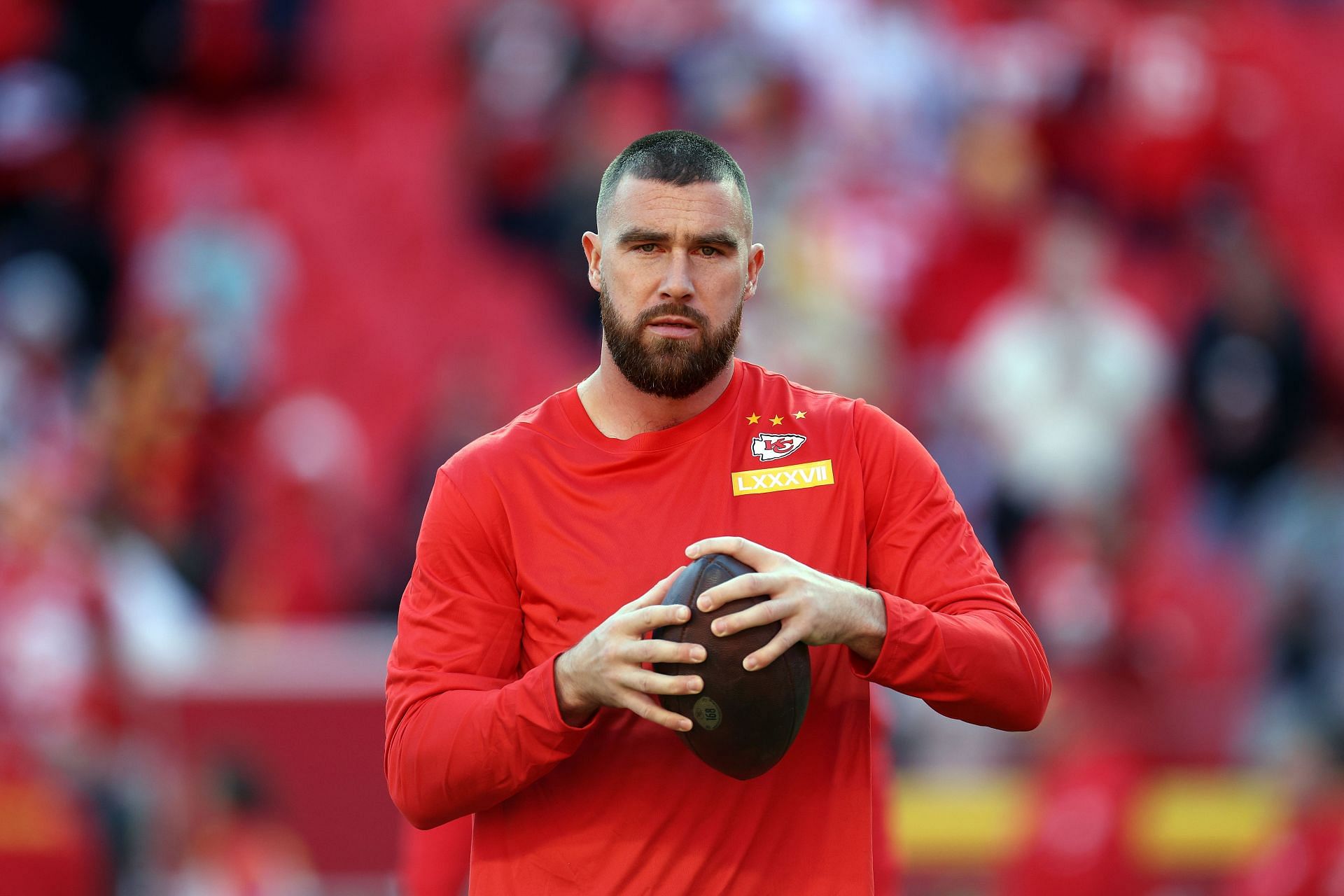 Travis Kelce at Buffalo Bills v Kansas City Chiefs