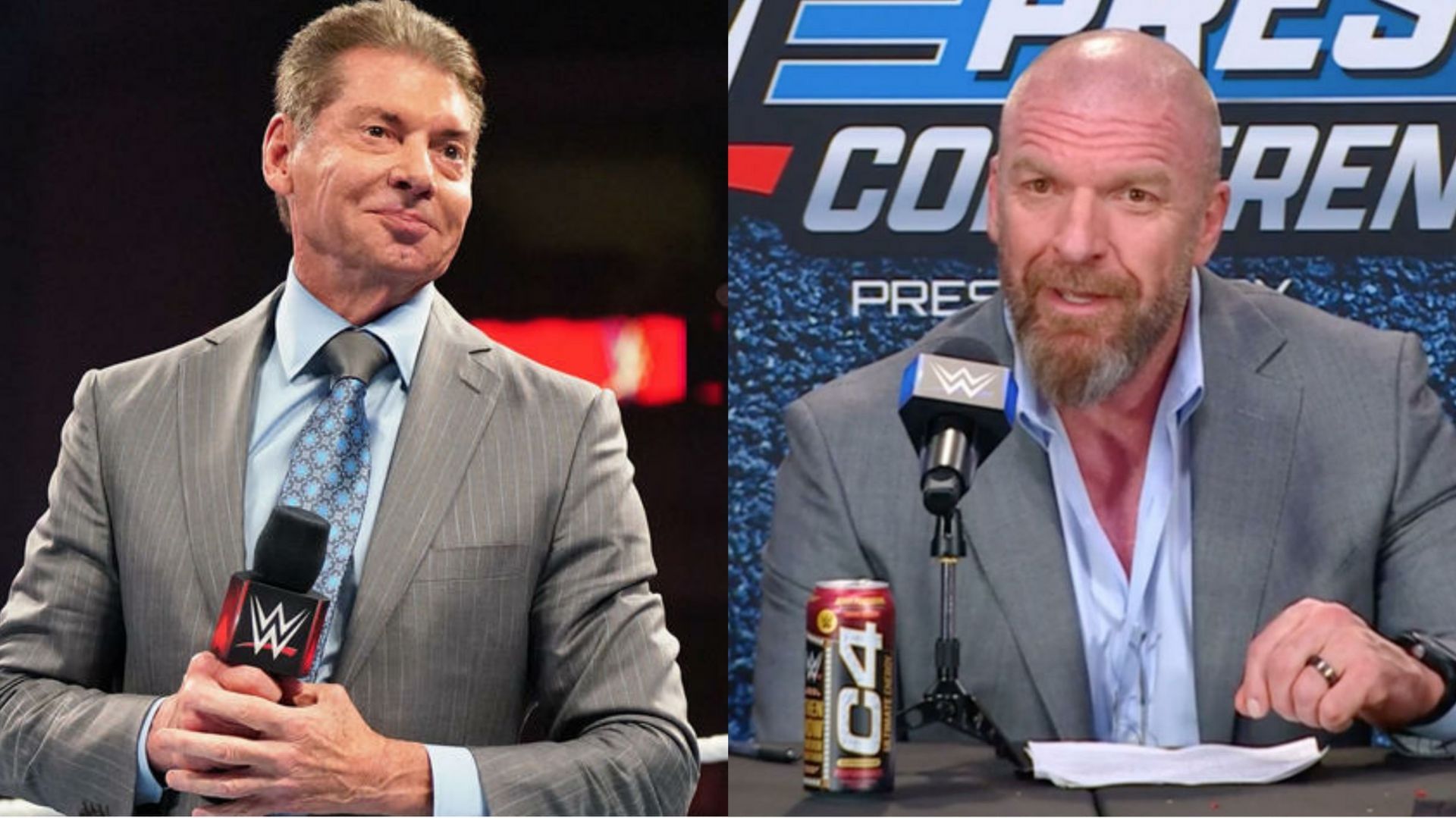 Vince McMahon (left); Triple H(right)