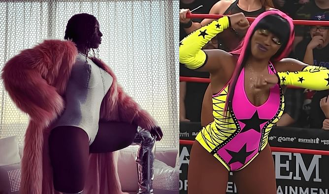 Fan calls Naomi and new WWE star Megan Thee Stallion and Nicki Minaj from 'Hot Girl Summer,' The Glow reacts