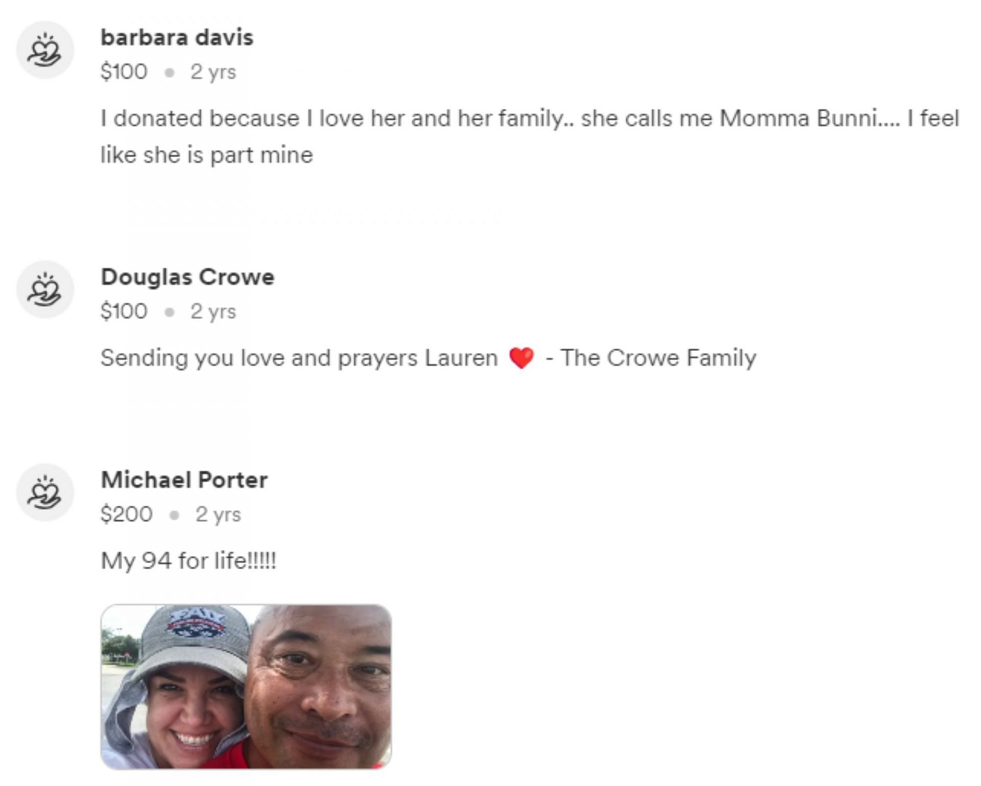 Netizens extended support to the officer as she battled cancer (Image via GoFundMe)