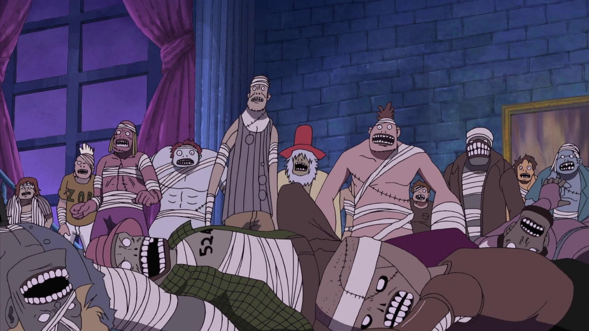 Some Zombies as seen in One Piece (Image via Toei Animation)