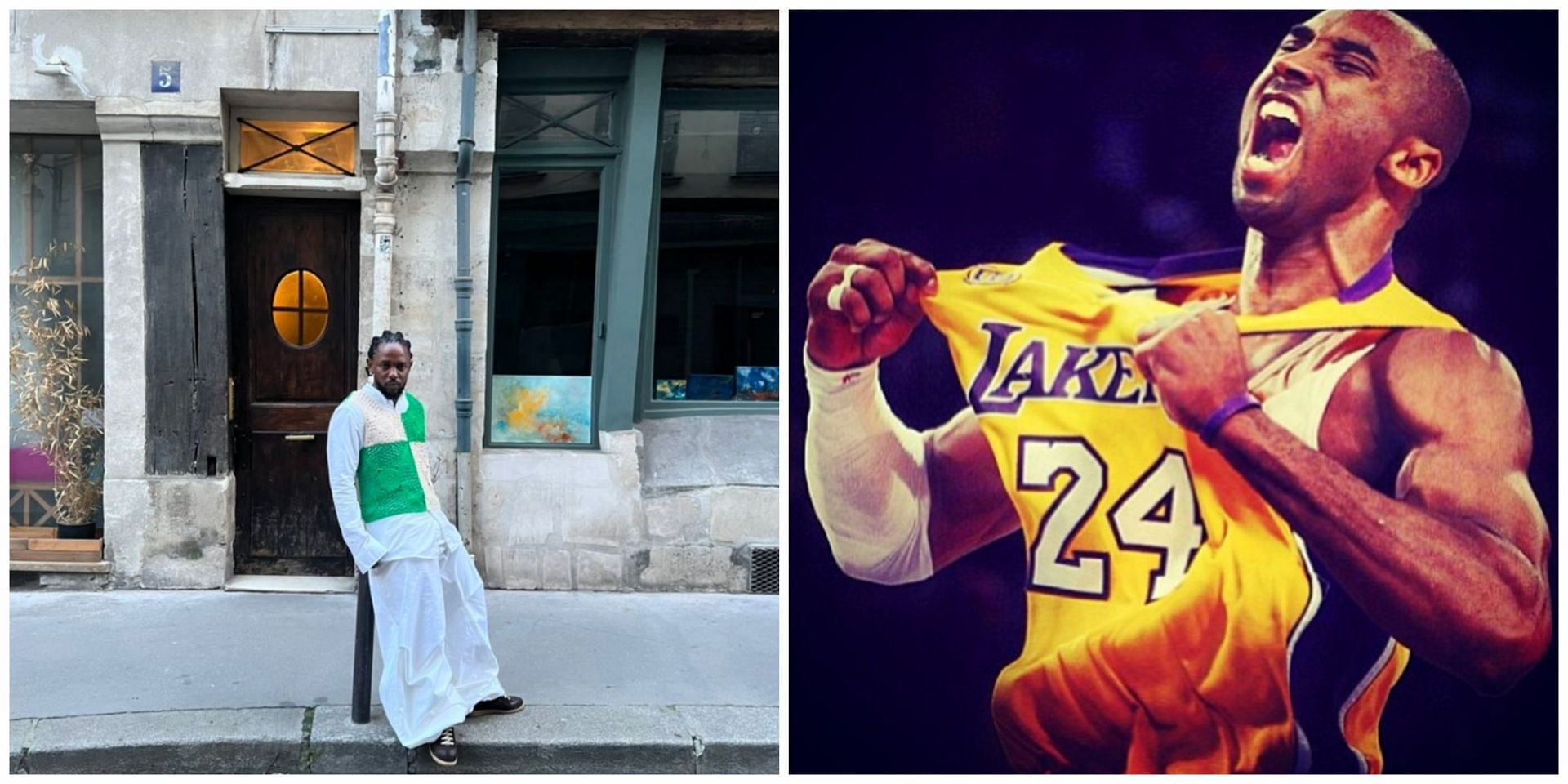 Kendrick Lamar seen rocking Adidas Crazy 8s in Paris 