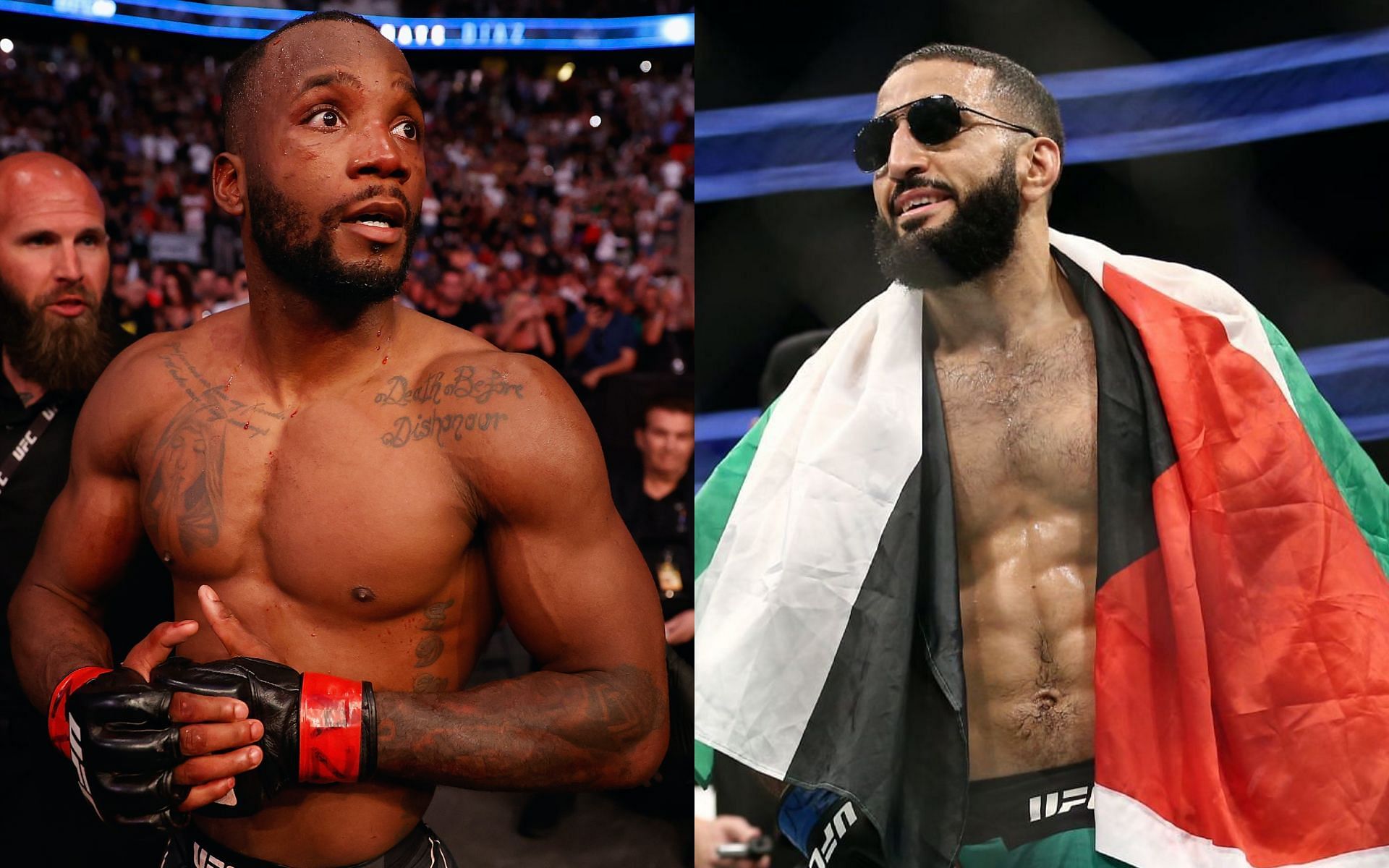 Leon Edwards [left] expected to defend 170-pound championship against Belal Muhammad [right] next [Image via: Getty Images] 