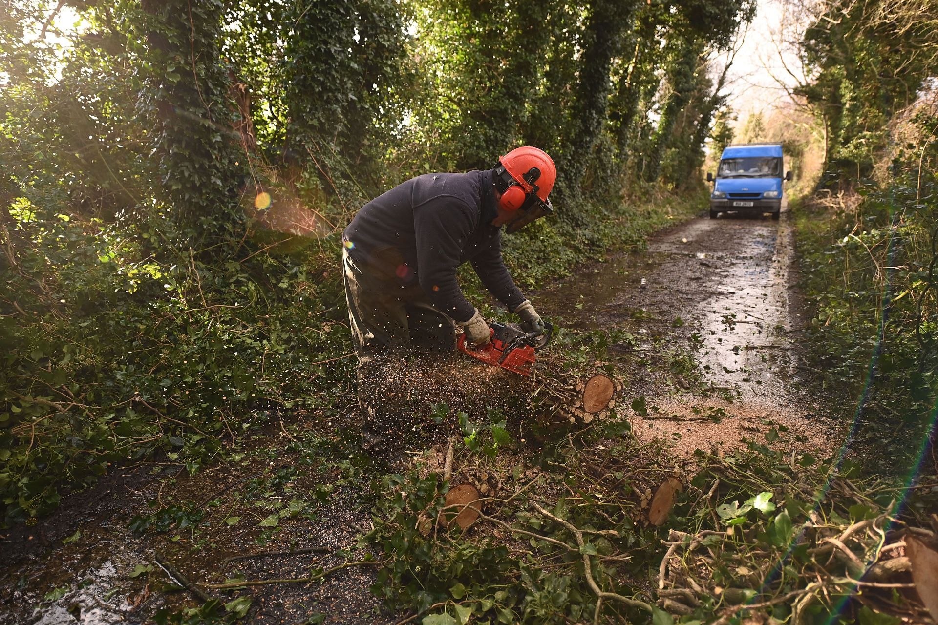 Clear Up Begins After Storm Isha