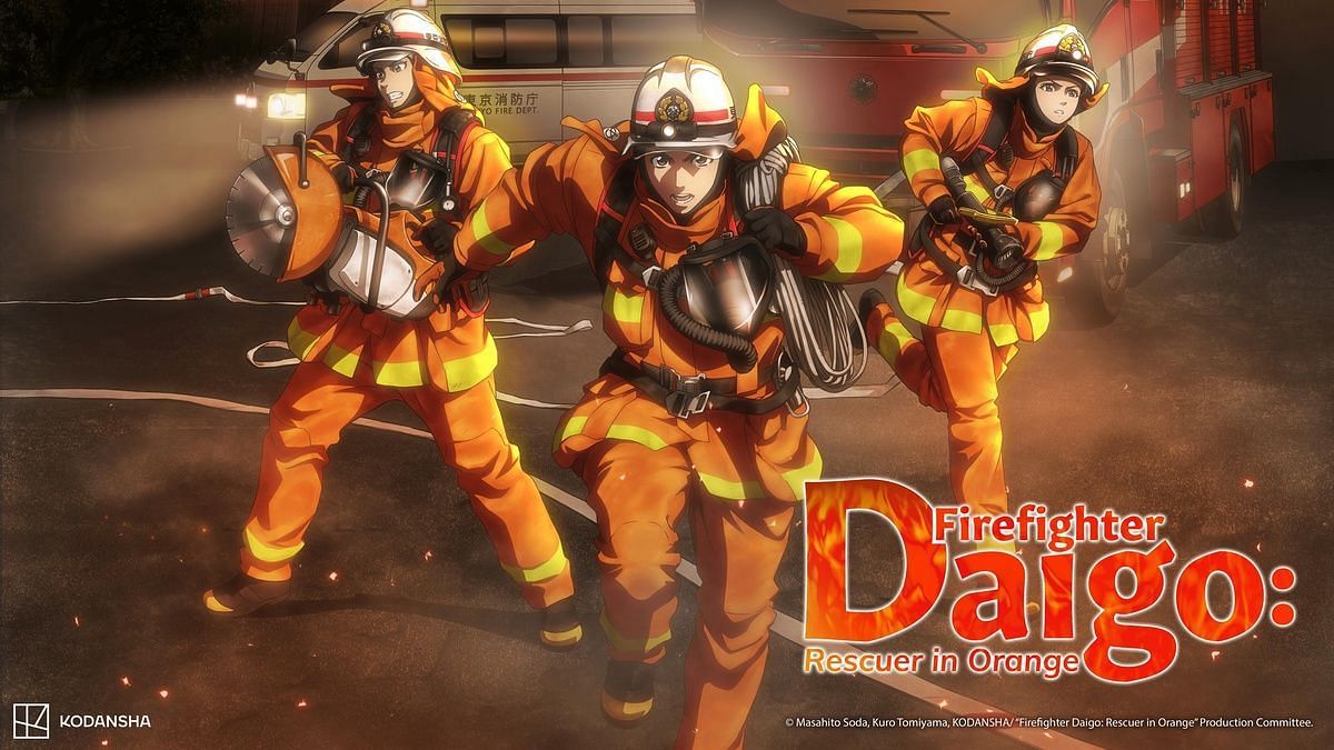 Firefighter Daigo: Rescuer in Orange anime (image via Brain&#039;s Base Studios)