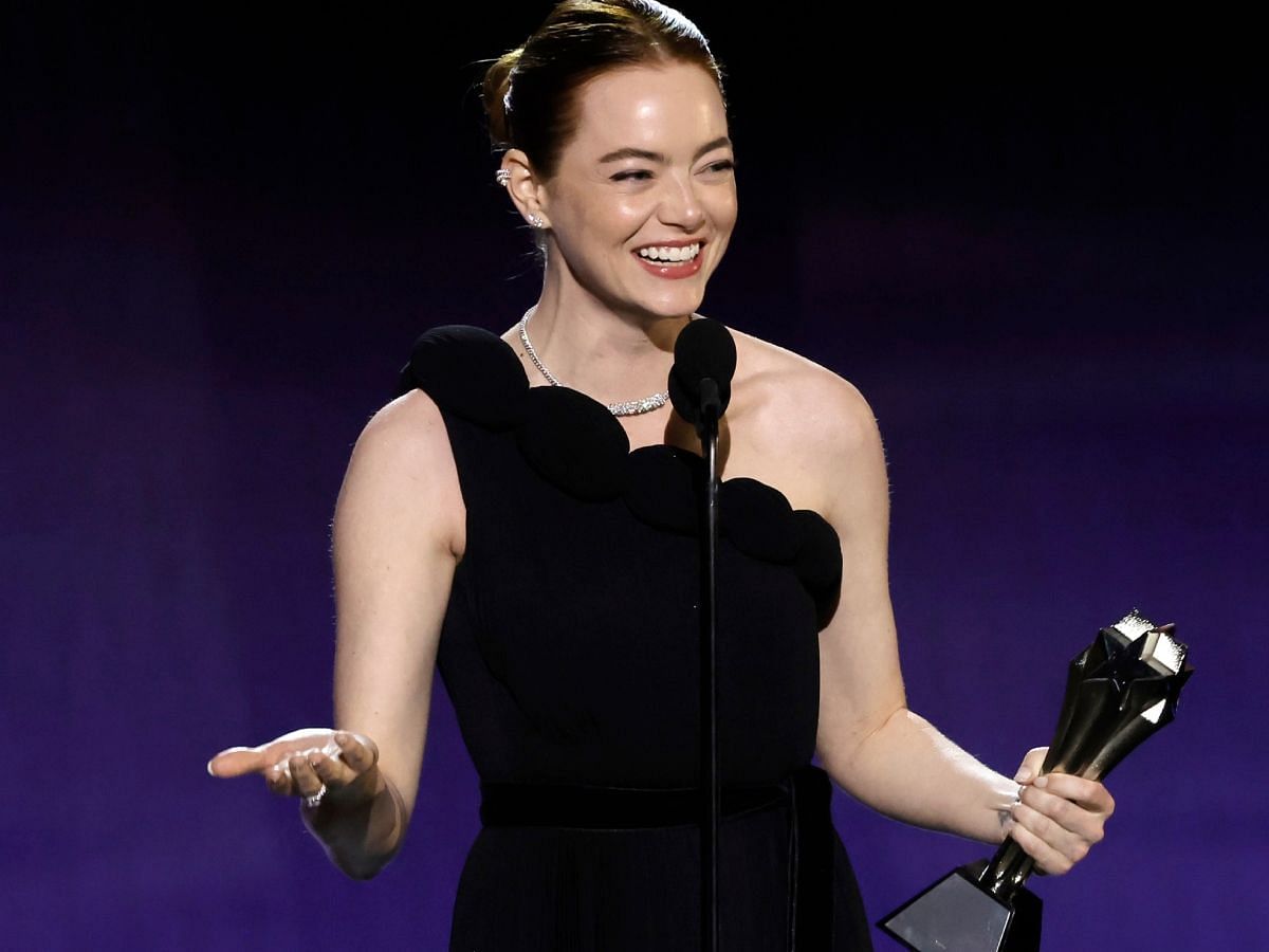 A shot of Emma Stone from the Critics Choice Awards 2024