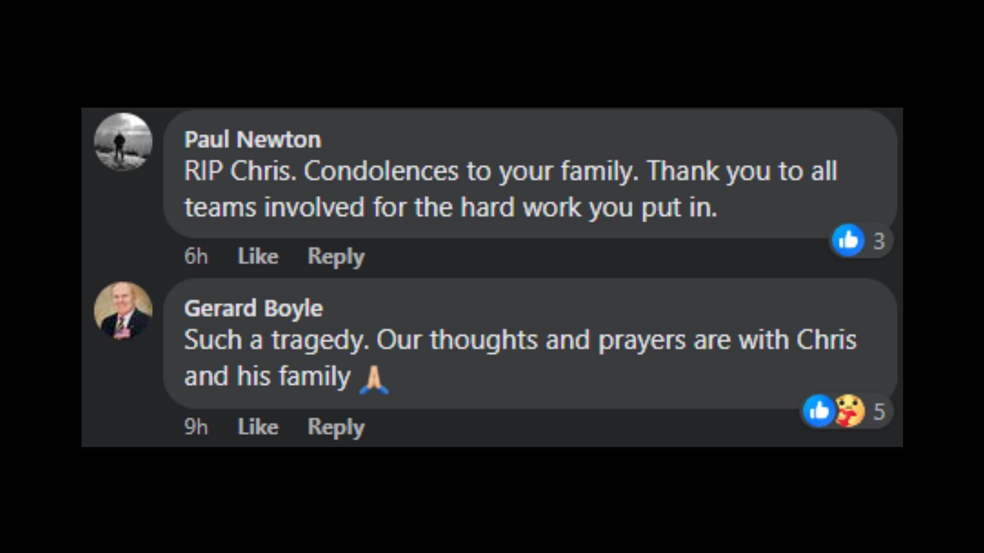 Netizens express their grief on Facebook (Image via NH Fish and Game Law Enforcement Division and Operation Game Thief/Facebook)