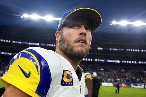 Matthew Stafford at Los Angeles Rams v Baltimore Ravens