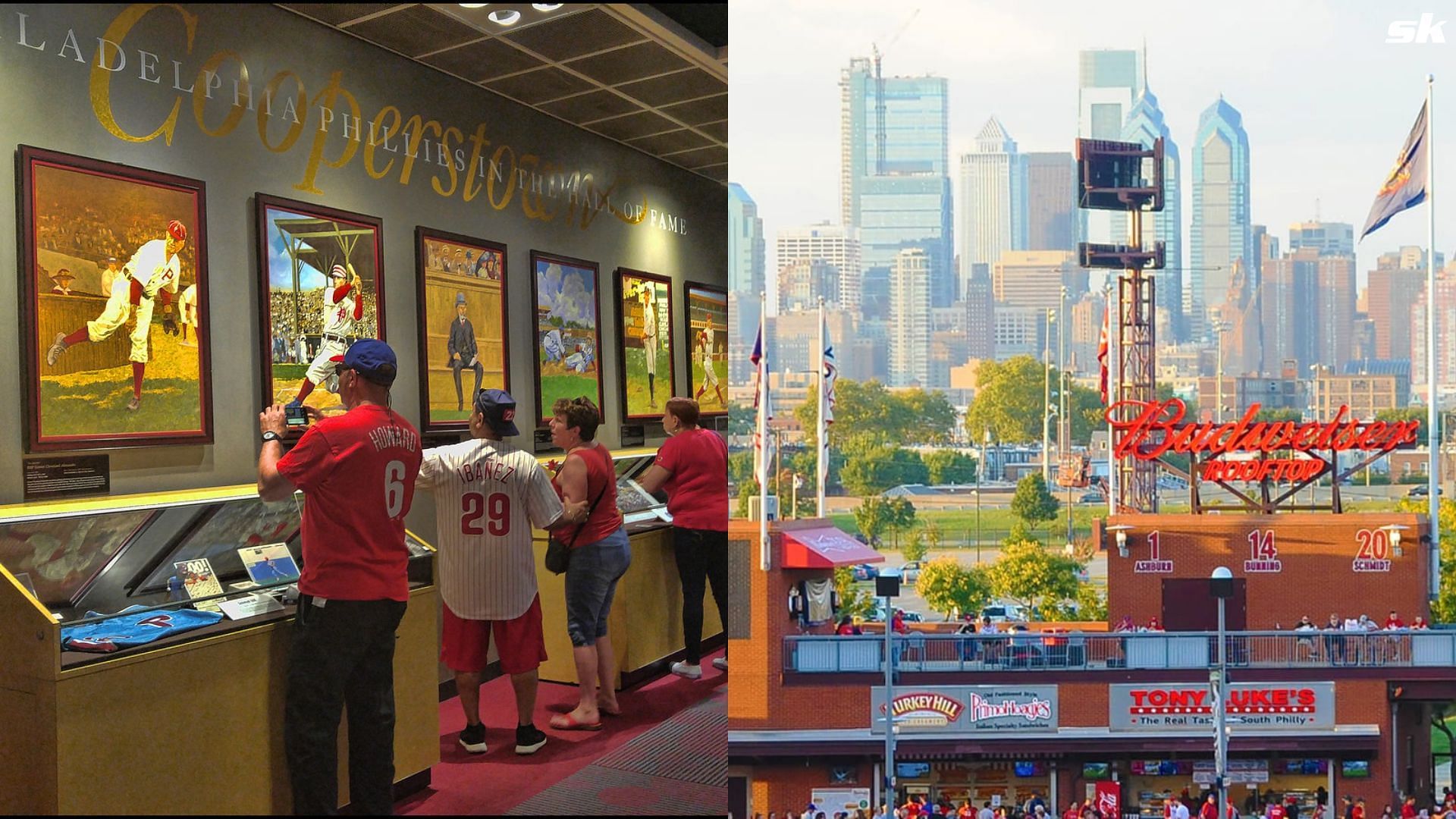 Cooperstown Gallery and the amazing Skyline inside Citizens Bank Park