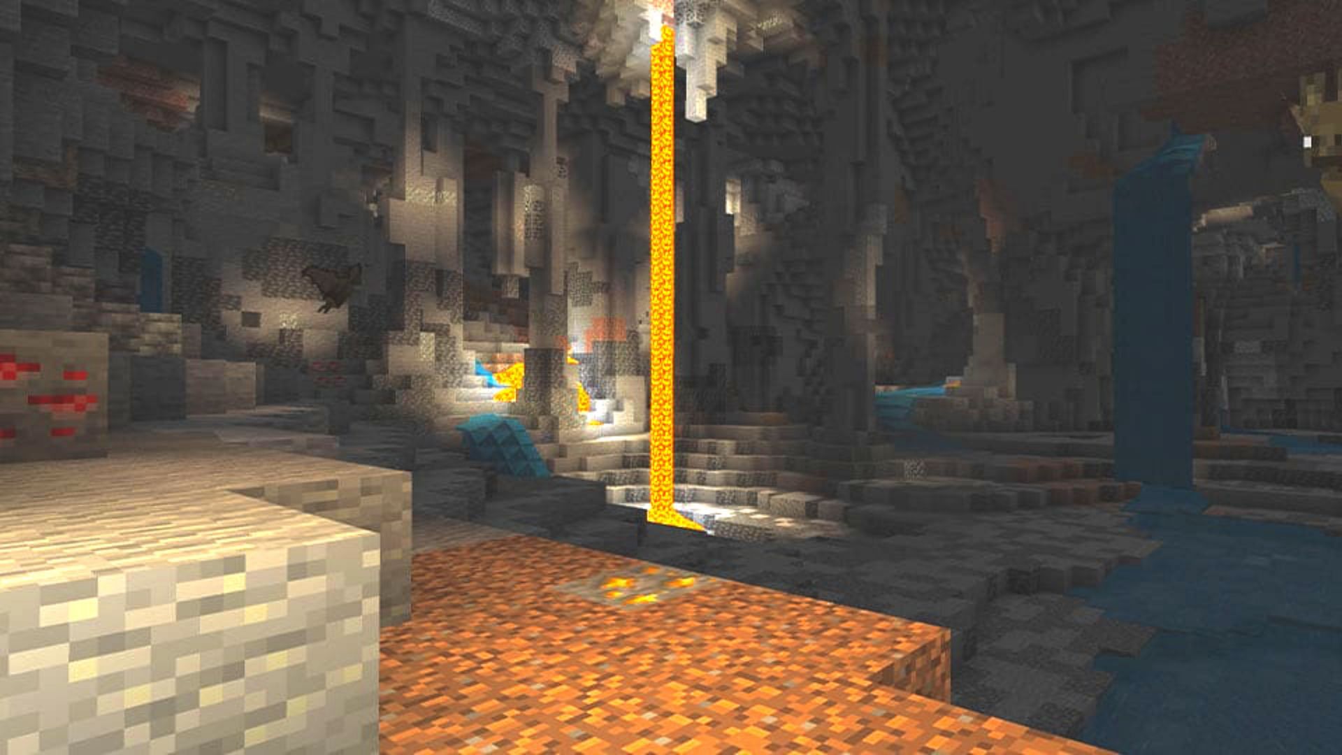 Les nouvelles grottes de Minecraft (Image via Mojang)