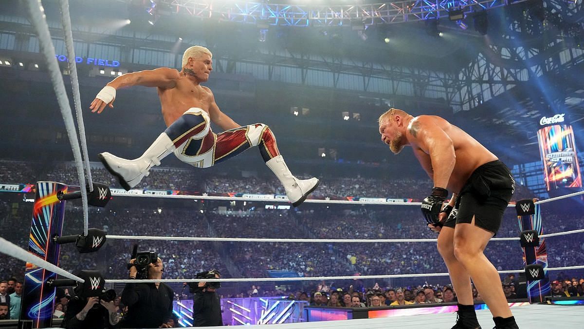 Cody taking on Brock Lesnar.