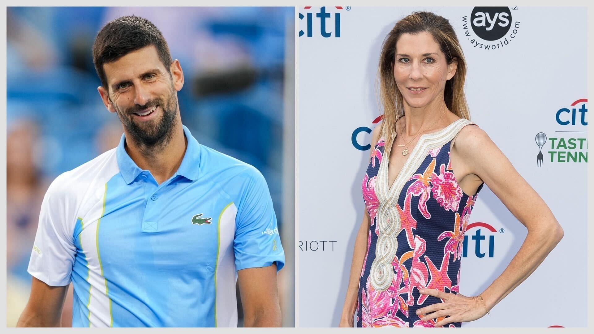 Novak Djokovic and Monica Seles