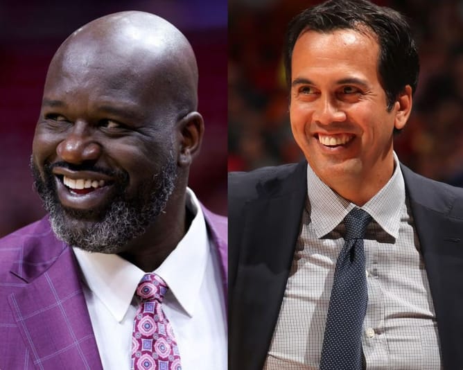 Shaquille O'Neal speculates Erik Spoelstra's divorce with Nikki Sapp may have delayed $120 million extension: "Hell of a chess move"
