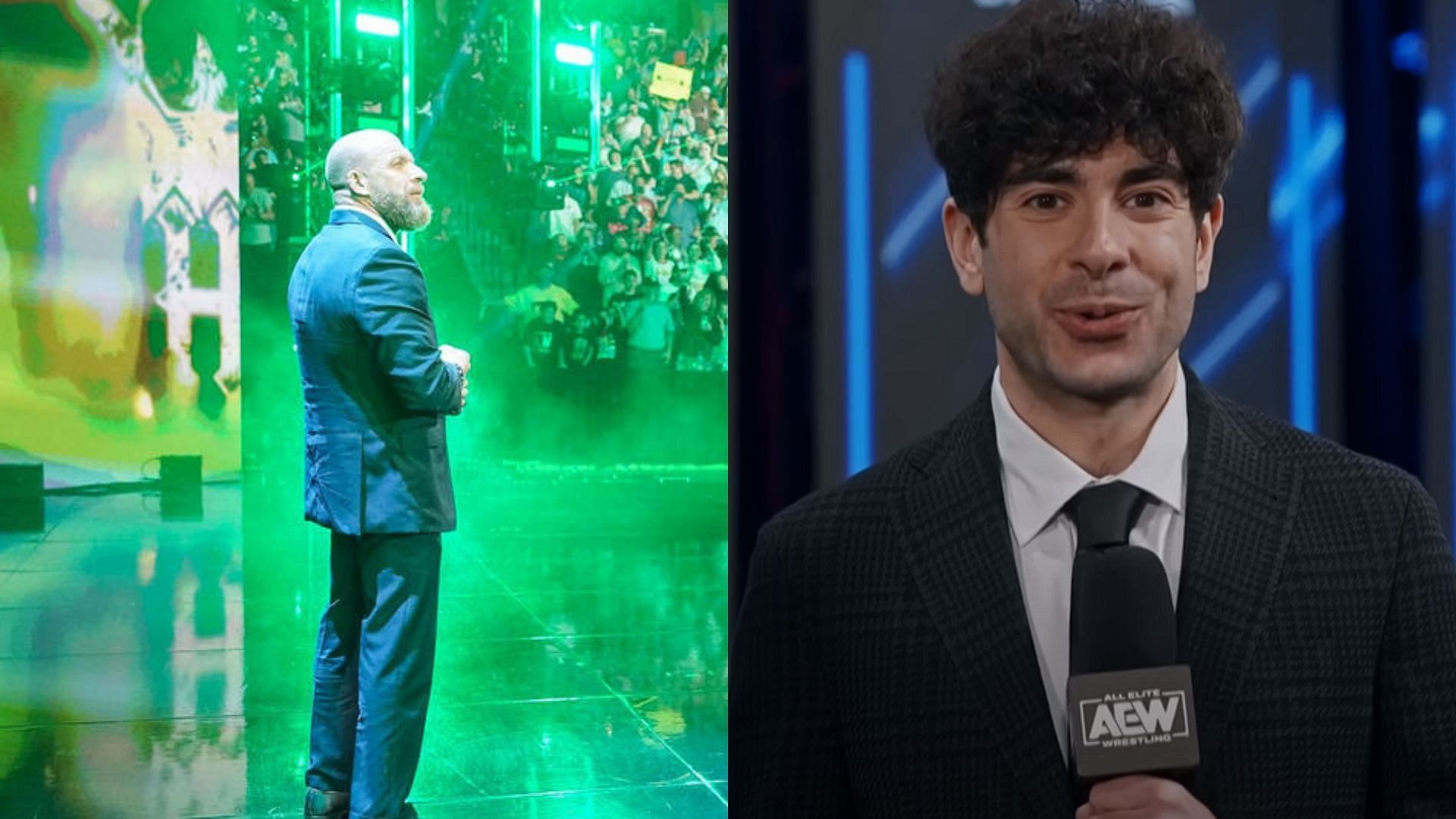 Triple H and Tony Khan are big names in WWE and AEW respectively [Photos courtesy of WWE Official Website and AEW