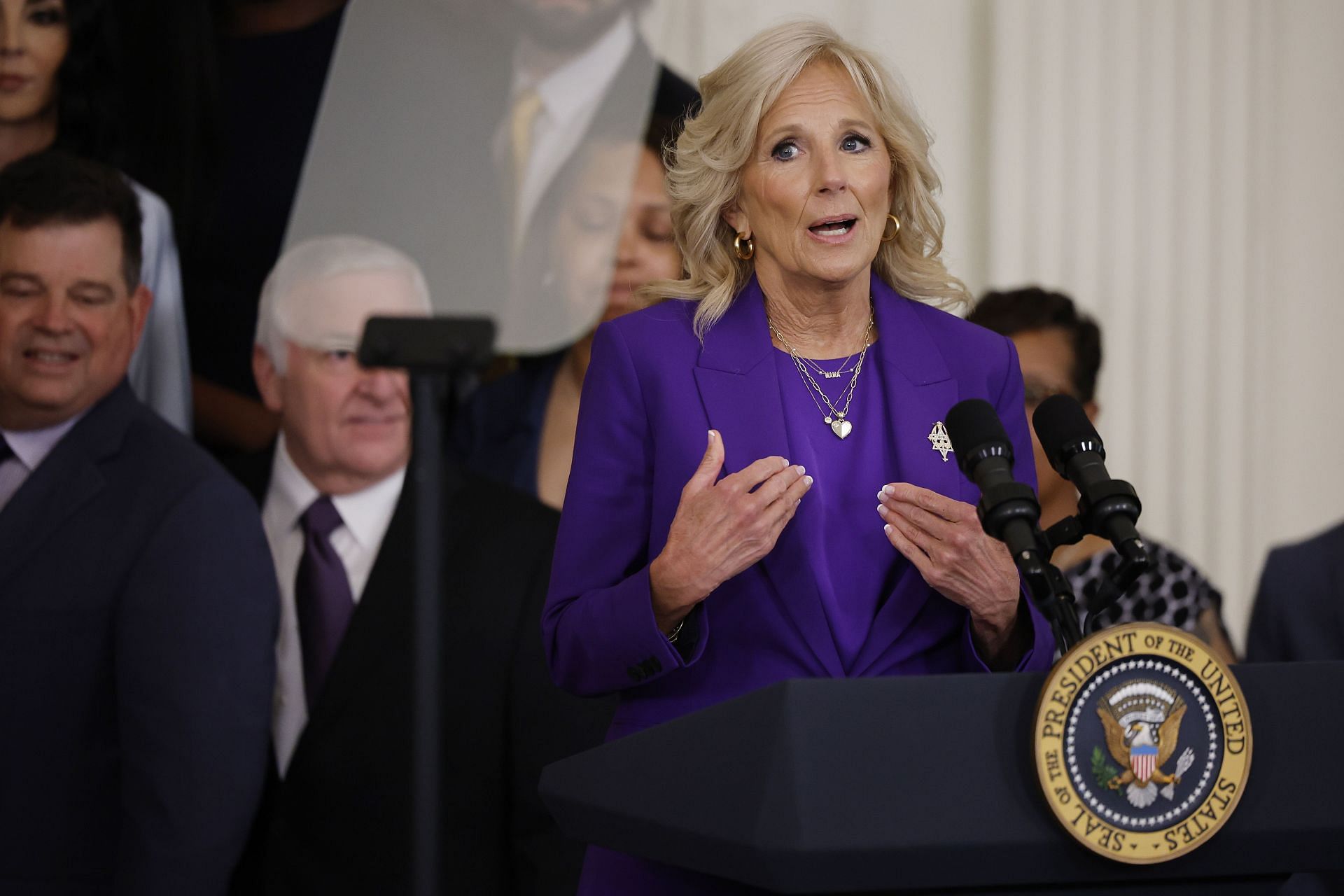 Biden Hosts NCAA Champion LSU Tigers And Connecticut Huskies At White House