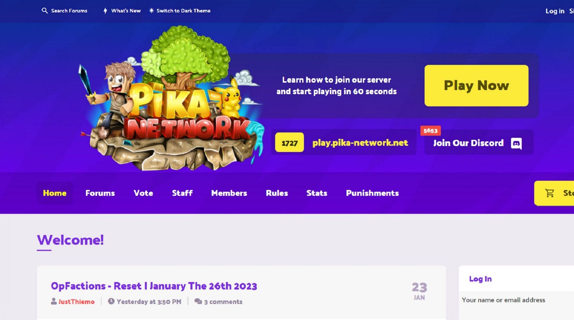 Pika Network est livré avec une large collection de modes de jeu Minecraft PvP (Image via Pika Network)