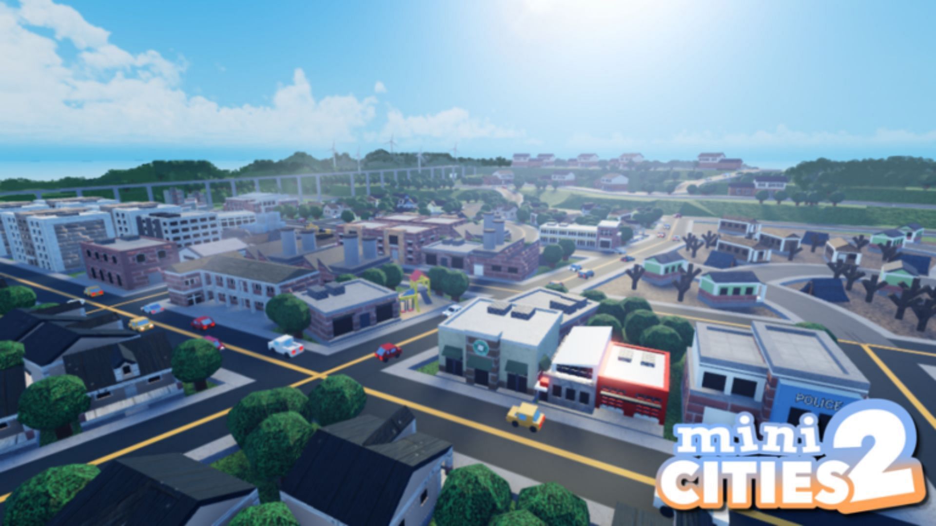 Featured gameplay cover of Mini Cities 2 (Image via Roblox )