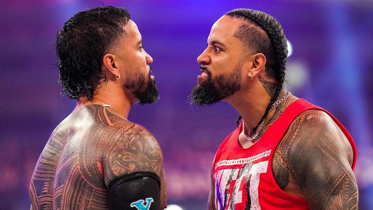 Jey and Jimmy Uso were the first two entrants in the Royal Rumble match!