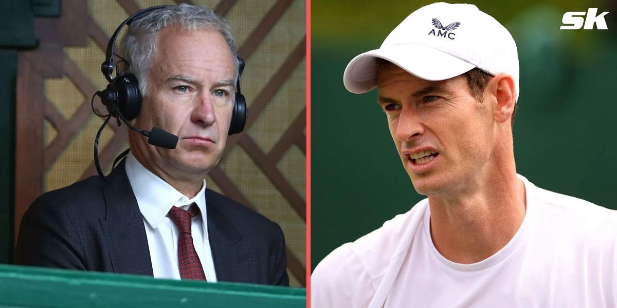 John McEnroe and Andy Murray (right)