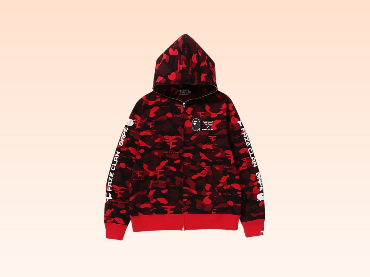 The Faze Clan full zip hoodie (Image via Bape)