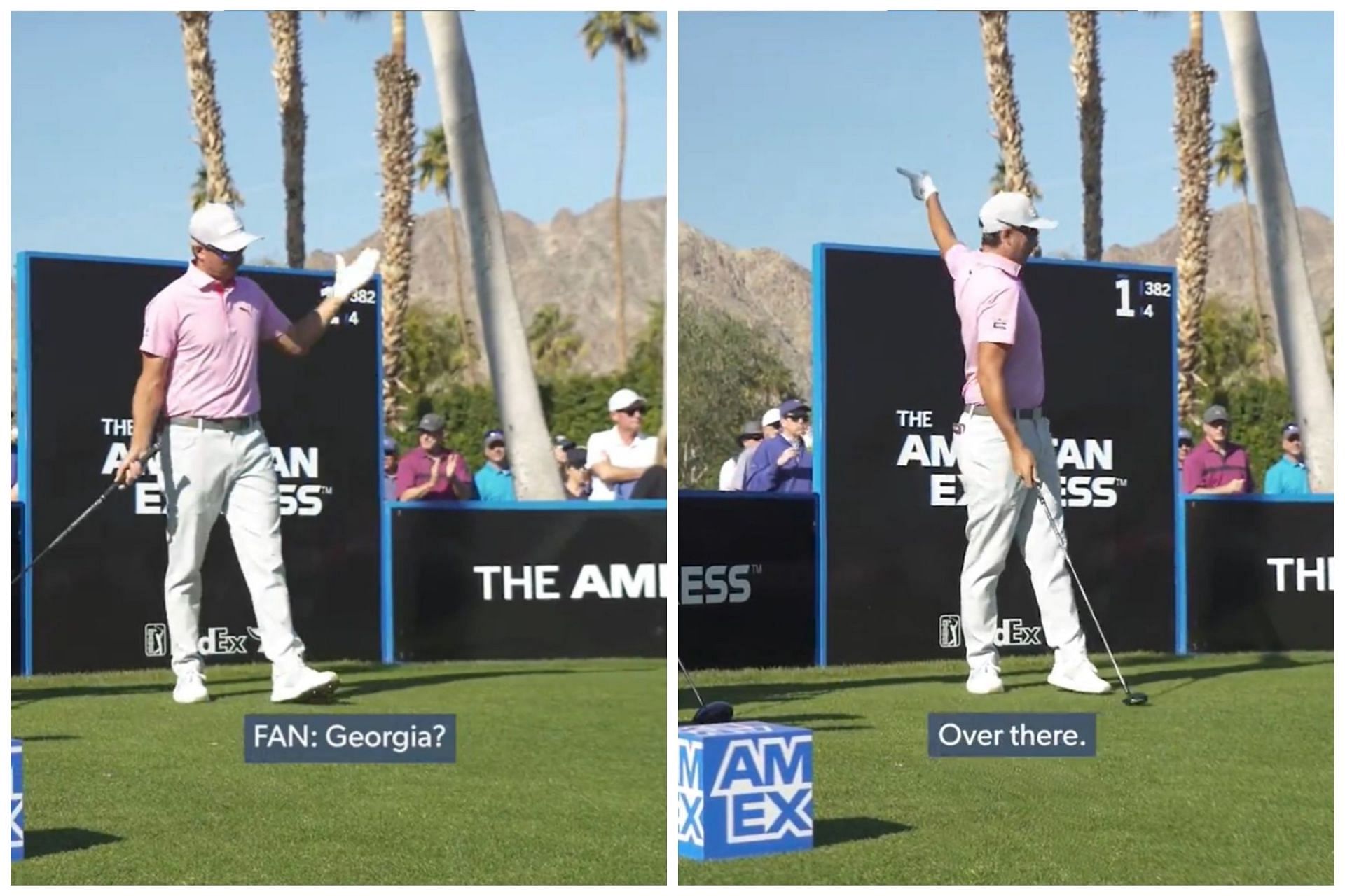 Rickie Fowler during the American Express, round 1