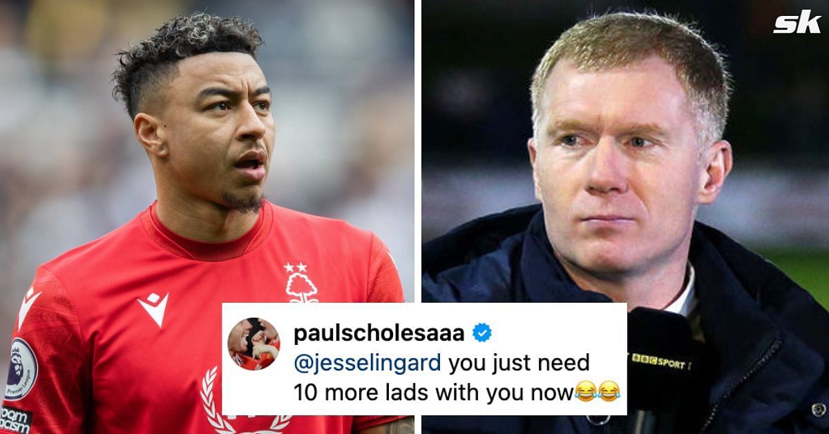 Paul Scholes has engaged in a bit of banter with Jesse Lingard this week.