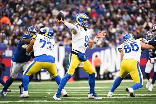 Matthew Stafford during Los Angeles Rams v New York Giants