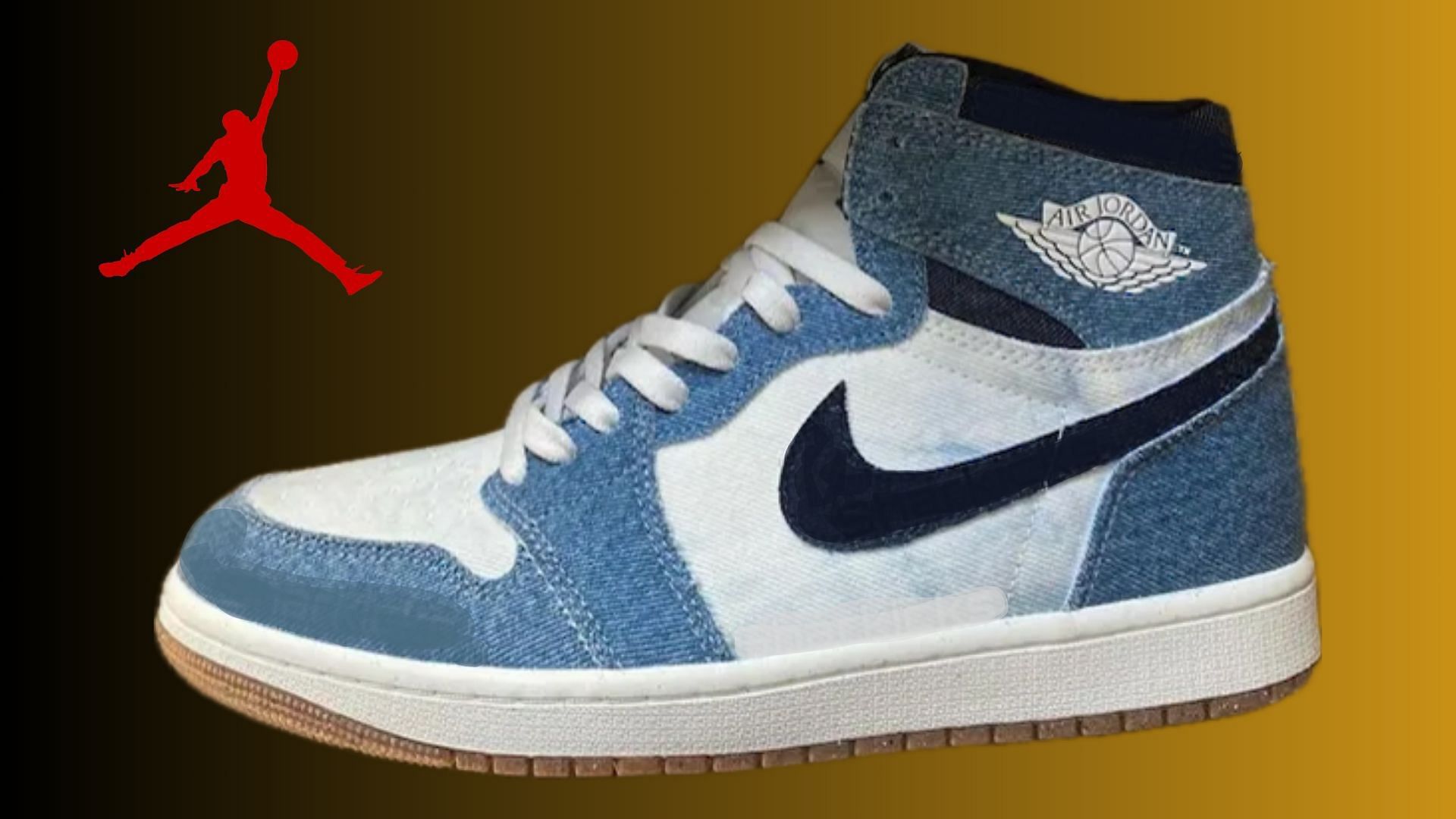 Air Jordan 1 High OG Denim sneakers (Image via Instagram/@sharkicks1)