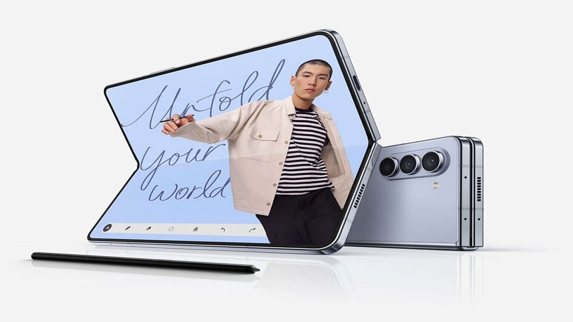 Samsung Z Fold 5 display (Image via Samsung)