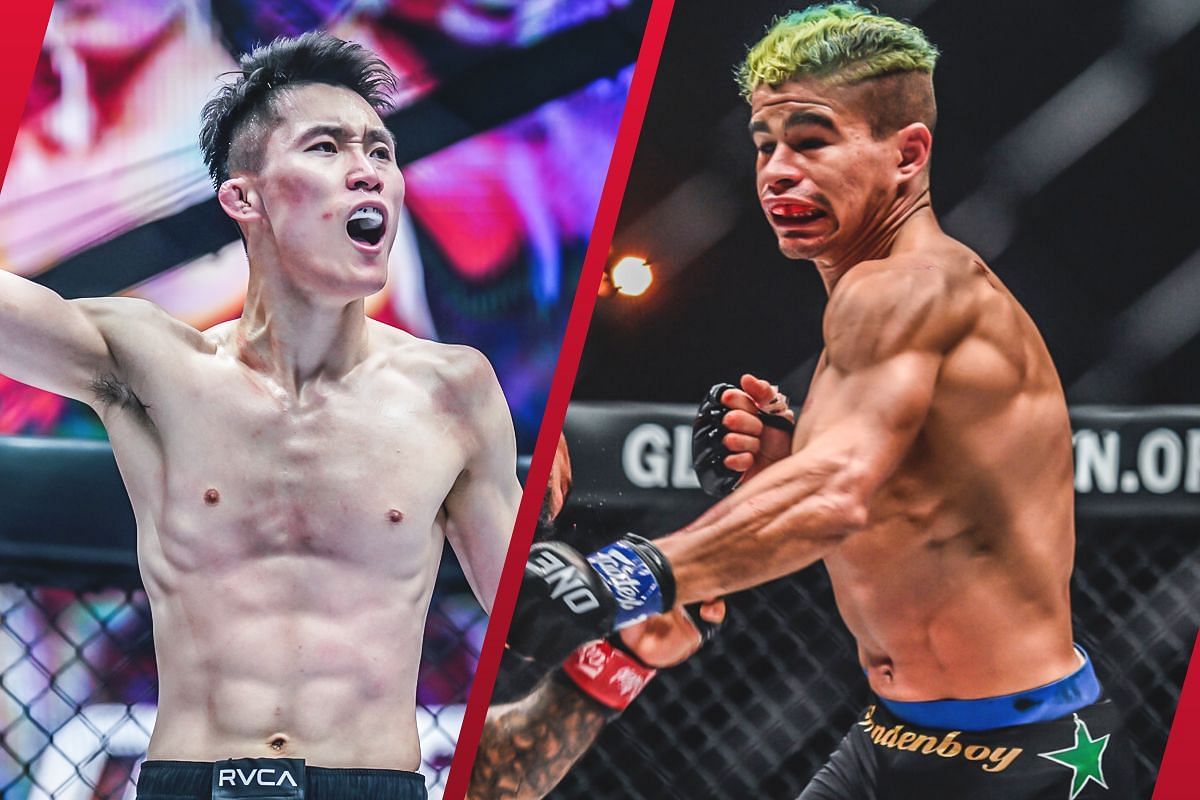 Kwon Won il (L) is bracing for a trash talk from Fabricio Andrade (R) in response to his. -- Photo by ONE Championship