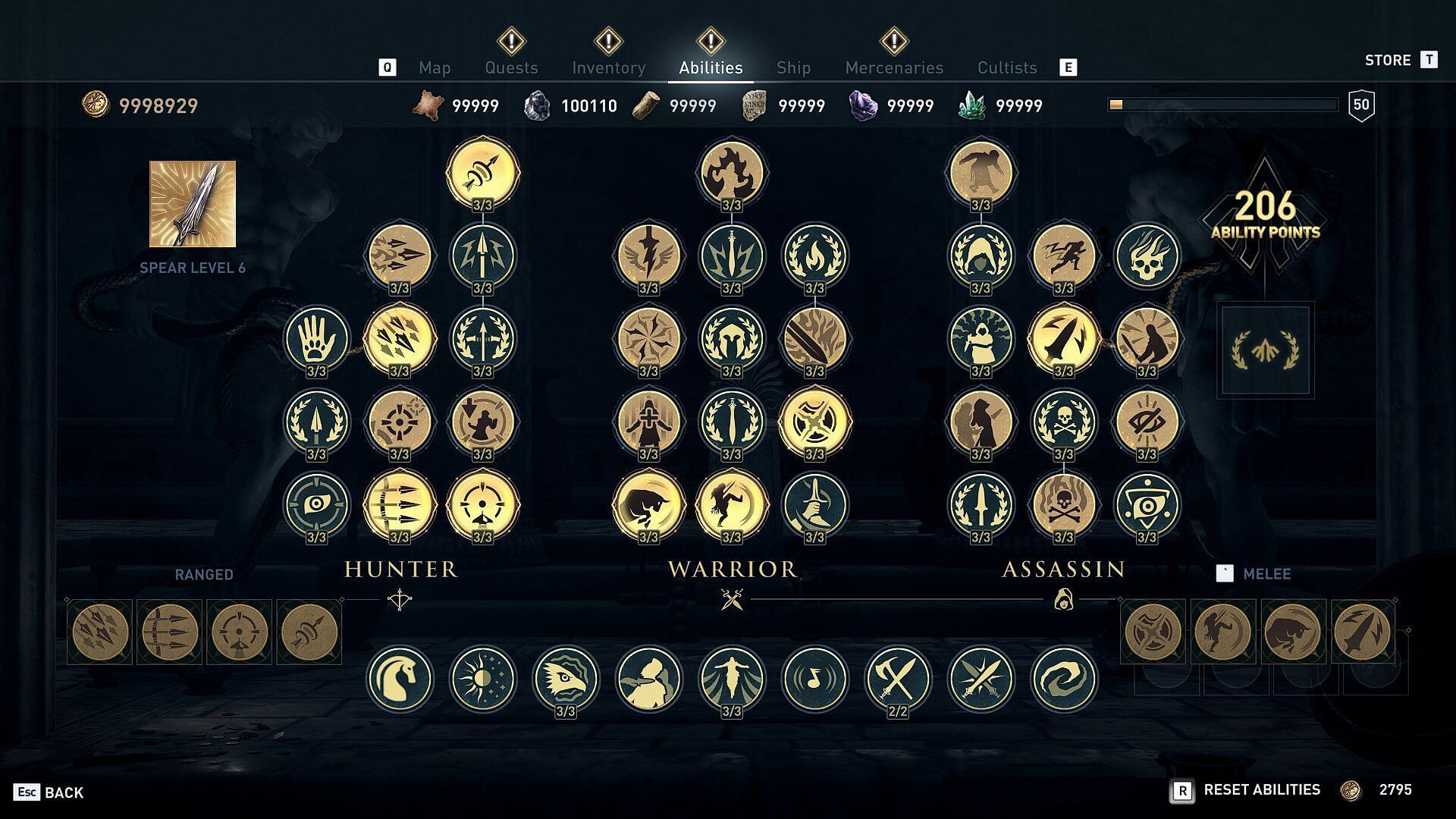 Numerous skills are available (Image via Ubisoft)