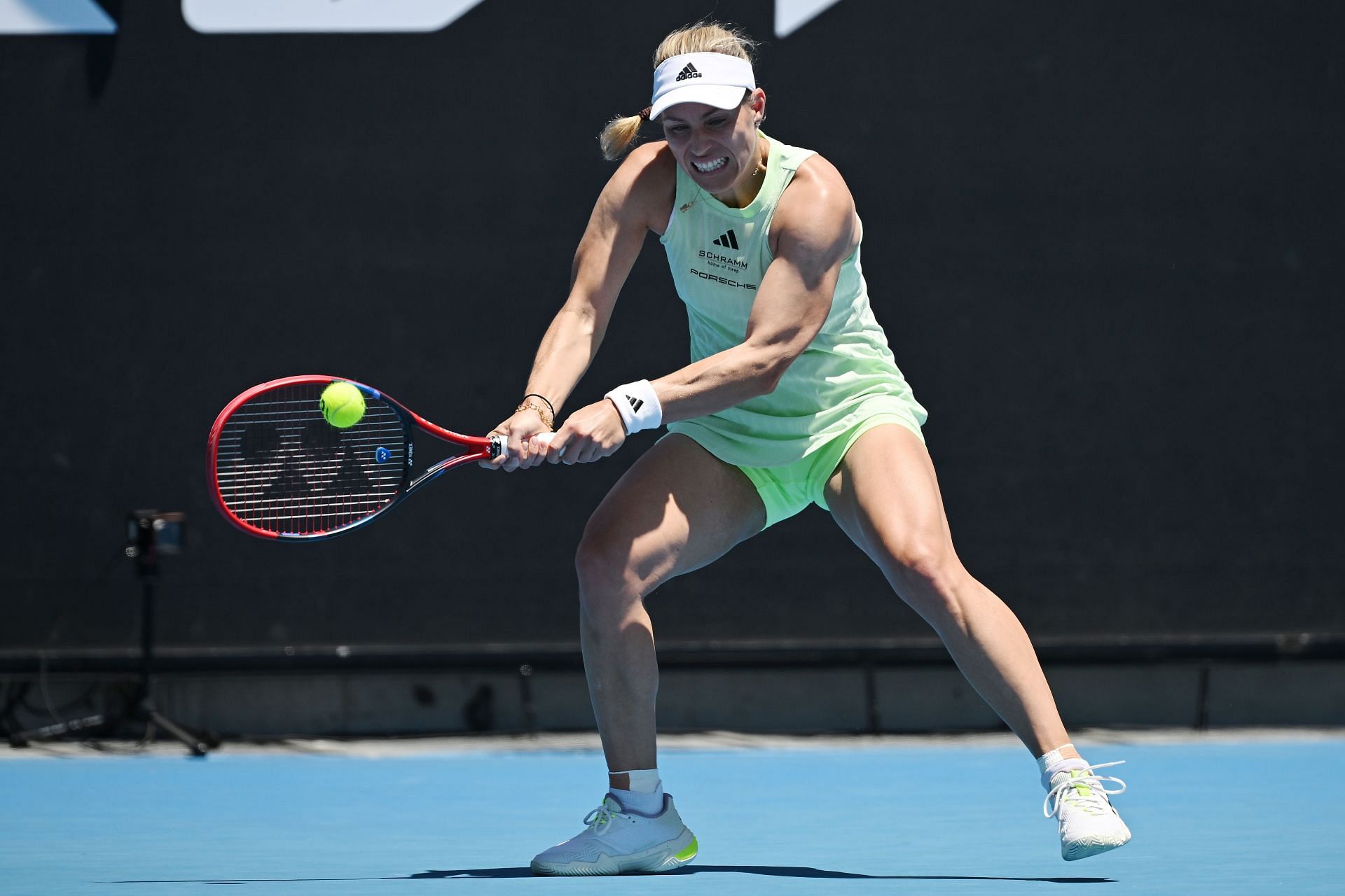 Angelique Kerber during her match against Danielle Collins at the 2024 Australian Open - Getty Images