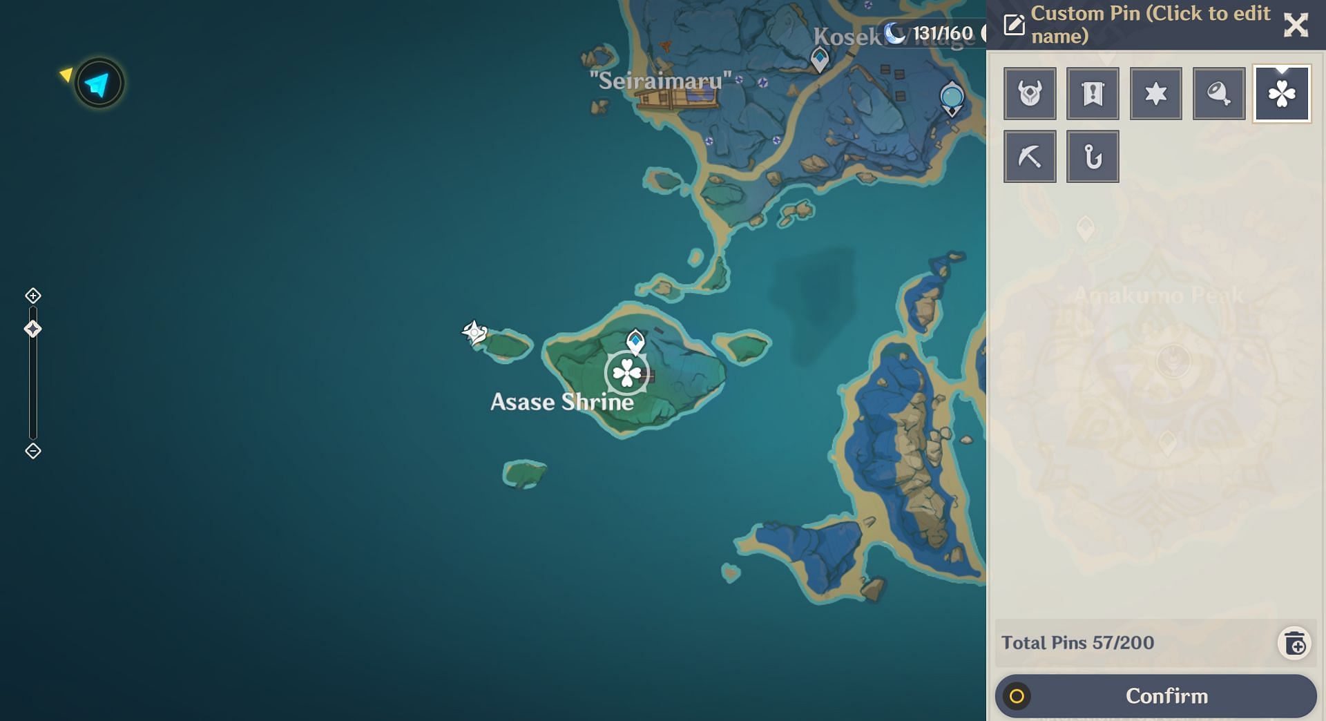 The cat island of Asase Shrine has several mint spawn locations (Image via HoYoverse)