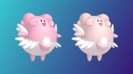 Regular and Shiny Blissey (Image via TPC)