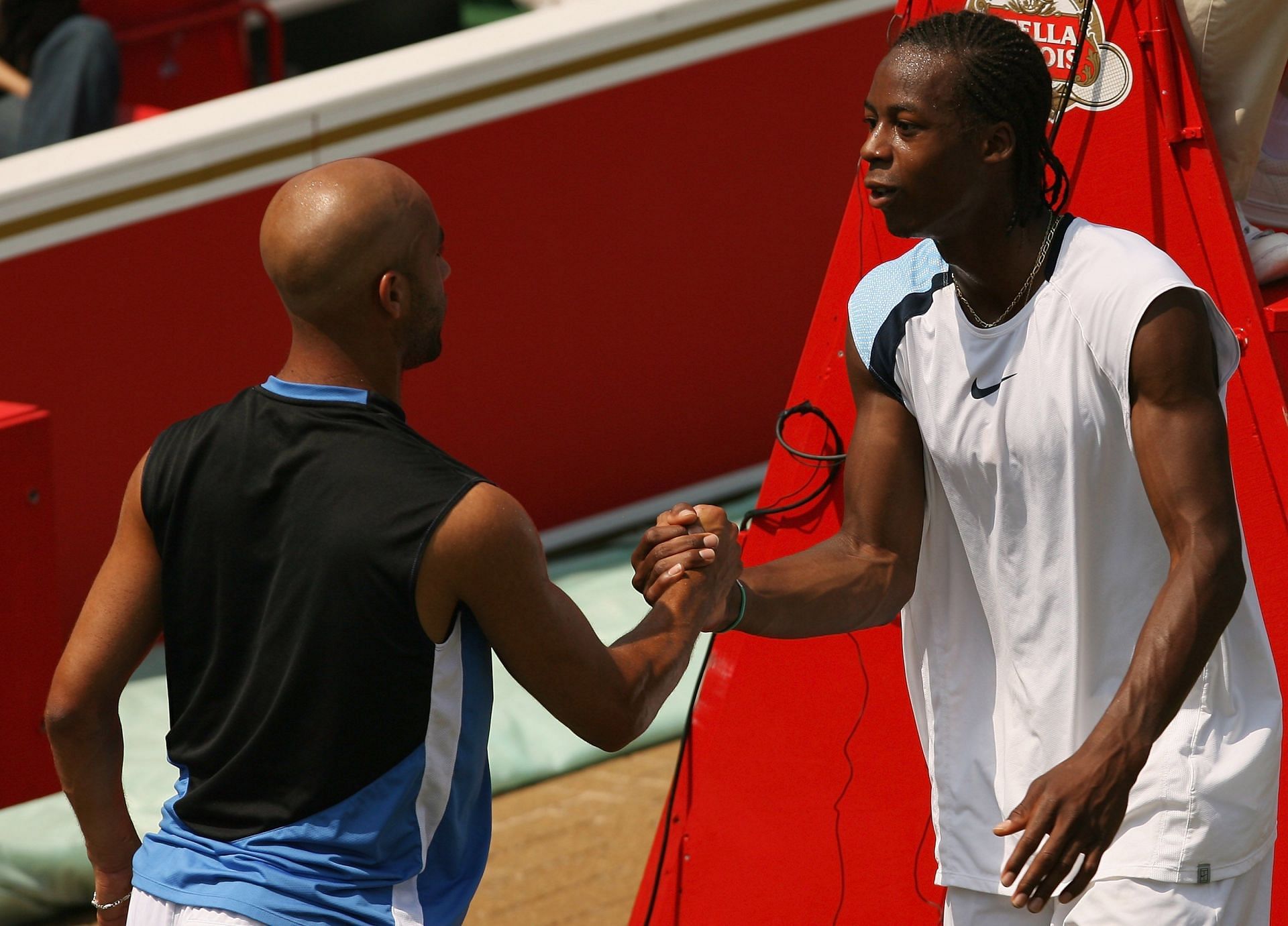 James Blake and Gael Monfils at the Stella Artois Championships