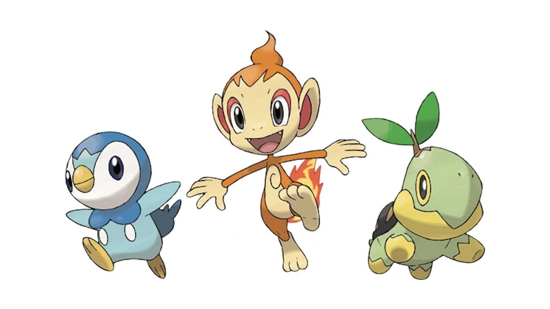 Sinnoh starters in Tour Sinnoh (image via The Pokemon Company)