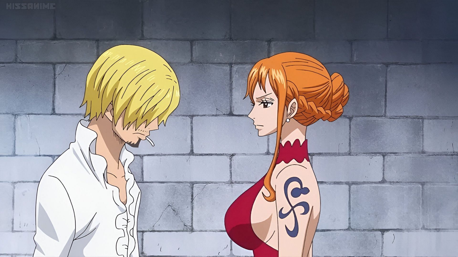 Sanji (left) and Nami (right) (Image via Toei Animation)