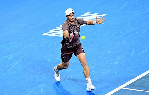 Andy Murray during his match against Grigor Dimitrov.