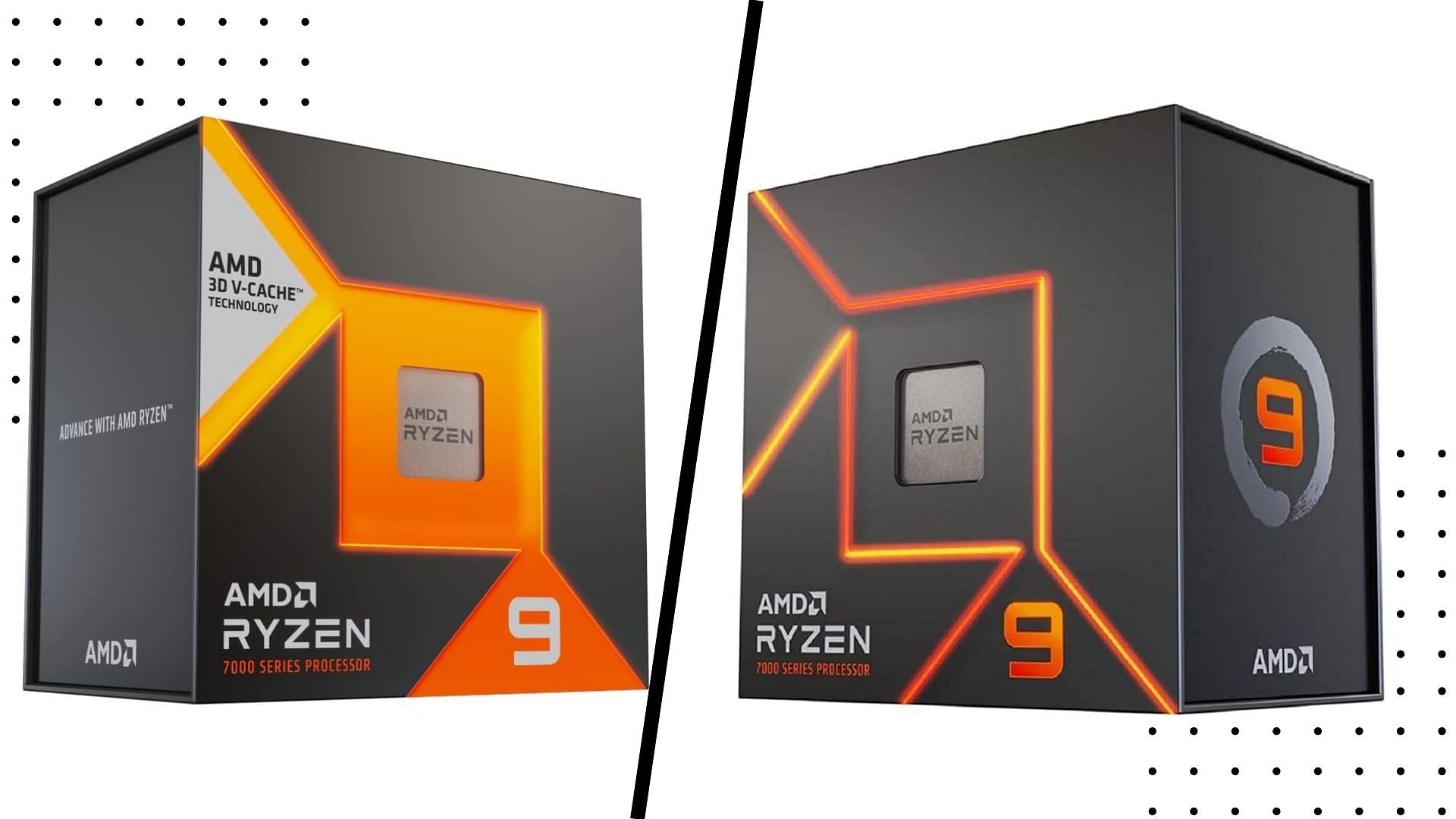 The AMD Ryzen 9 7950X3D and Ryzen 9 7900X are some of the fastest CPUs in the market (Image via AMD)