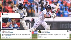 "Bazball lasted only for 35 minutes" - Fans react to England's subdued approach after an explosive start in 1st IND vs ENG Test