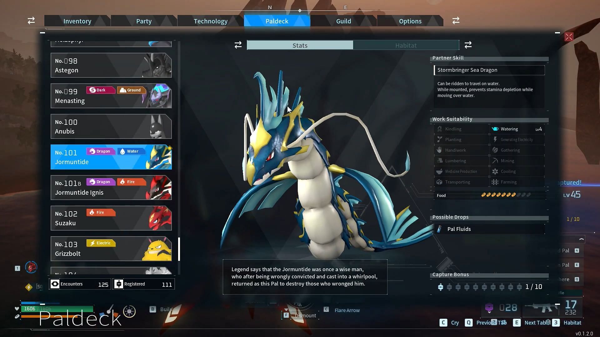 In-game stats of Jormuntide (Image via YouTube/OnGame MultiGaming)
