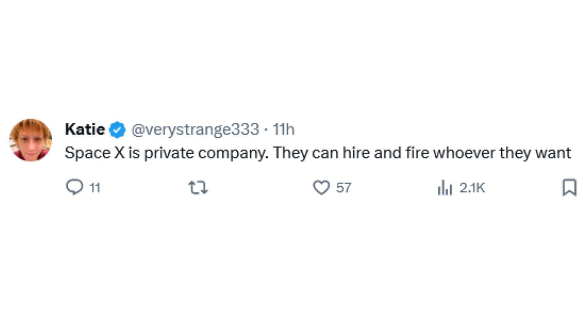 Netizens support Musk for firing the employees who criticized him (Image via X / @verystrange333)