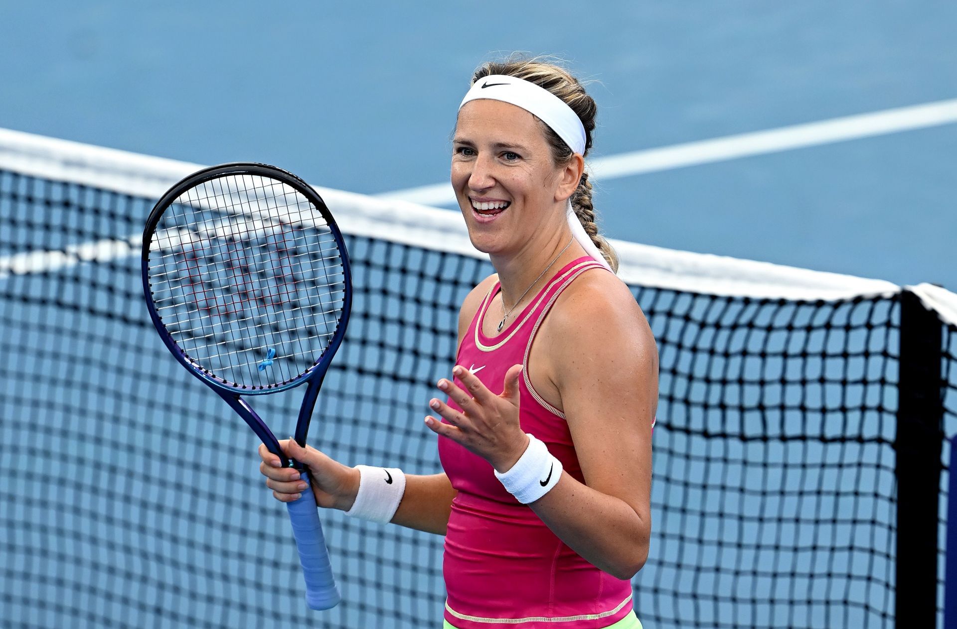 Victoria Azarenka at the 2024 Brisbane International.