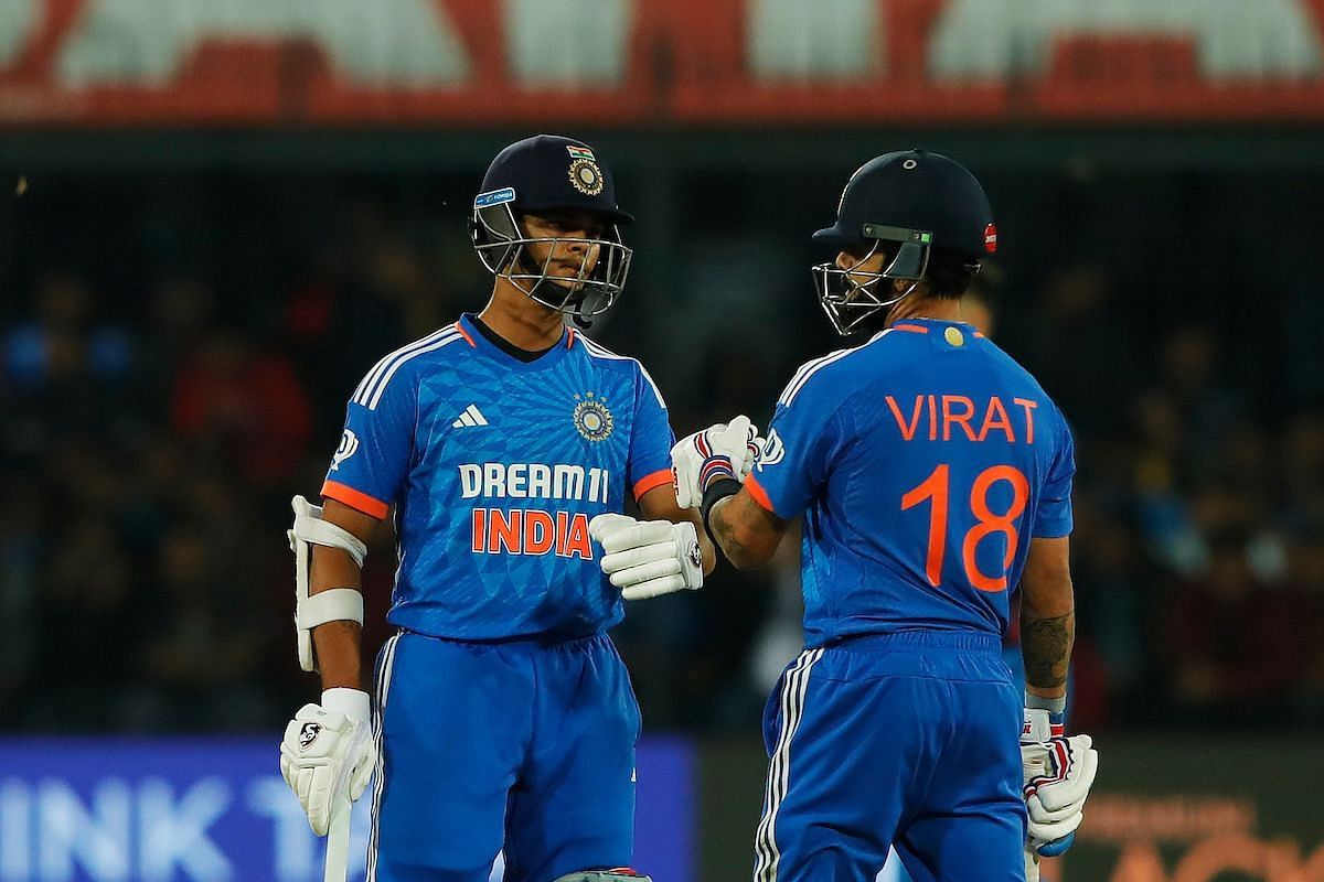 Virat Kohli and Yashasvi Jaiswal during IND vs AFG 2nd T20I