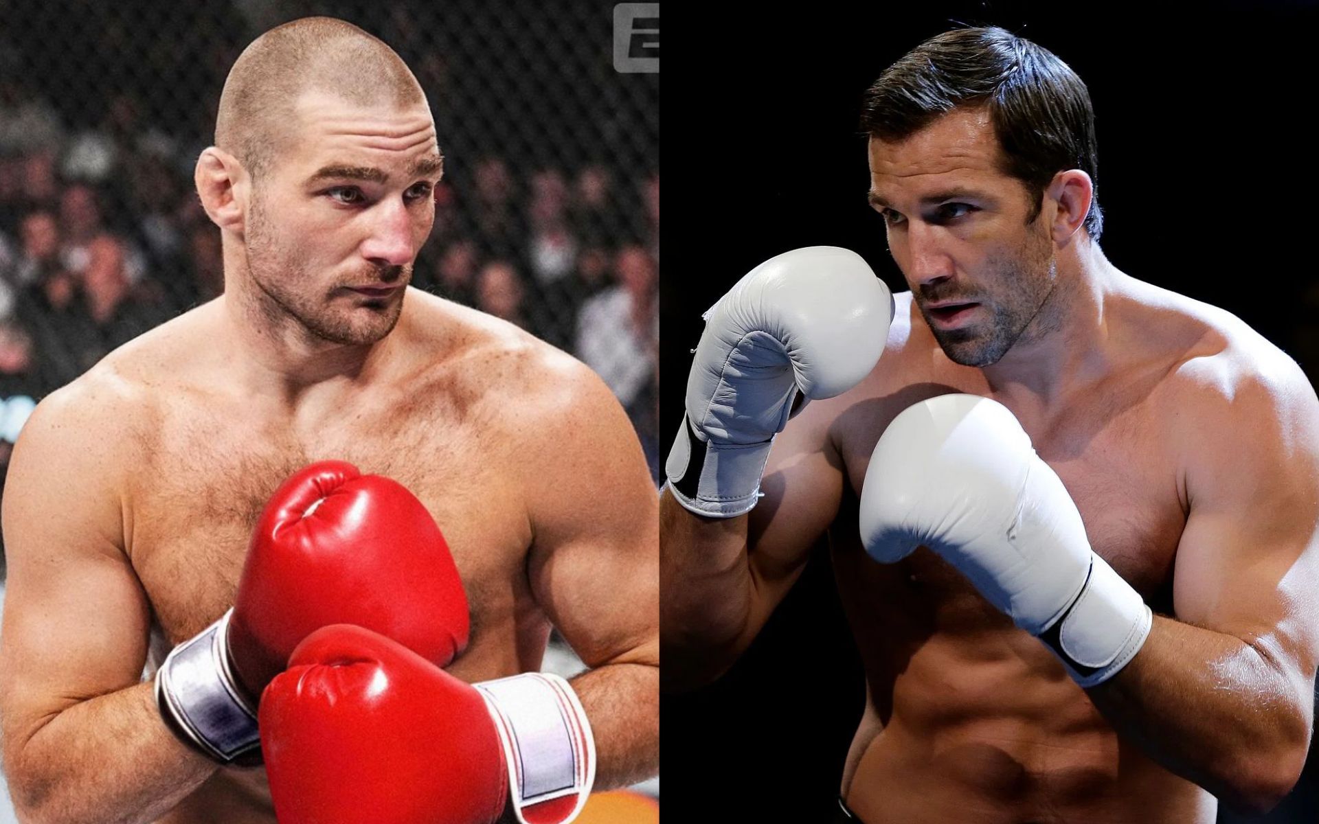 Sean Strickland (left) bashed by Luke Rockhold (right( for &quot;poor&quot; sparring etiquette [Images Courtesy: @GettyImages and @stricklandmma on Instagram]